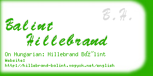 balint hillebrand business card